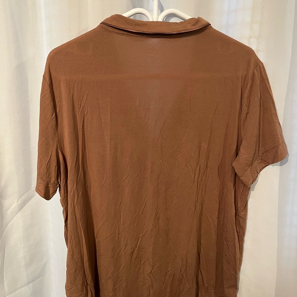 SAVE 💸 BUNDLE INTIMATE/PJS! 🎀🤎 GapBody True Sleep Brown Pajama Button Up (L) - Picture 3 of 3